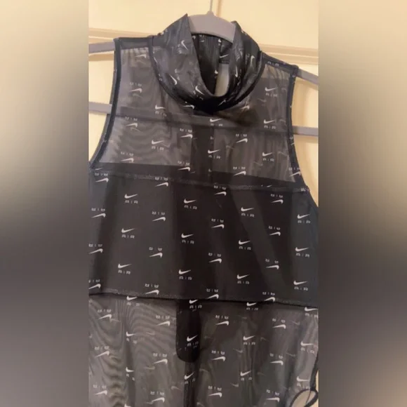 Nike Black Sheer Sleeveless bodysuit - Picture 3 of 5